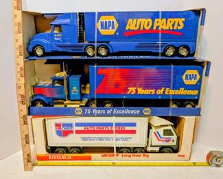 Three Vtg. Nylint Promo Toy SemiTrucks NIB Lot I