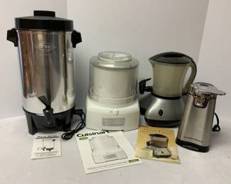 Cuisinart Ice Cream Maker, West Bend Coffee Maker More