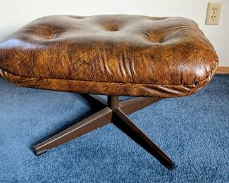 MCM Tufted Ottoman