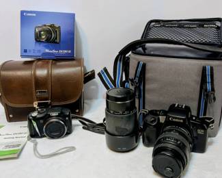 Two Vintage Cannon Cameras More