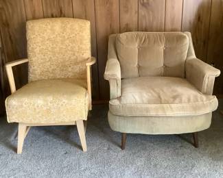 Two Mid Century Modern Chairs