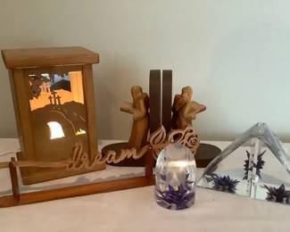 Wood Glass Faith Decor