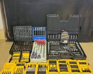Socket Set, Screwdrivers Drill Bits