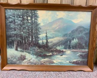 Mountain Steam Print by Robert Wood