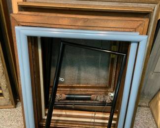 Twelve Plastic Wood Frames