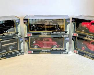 Six Vtg. Motor Max American Classic Vehicles NIB