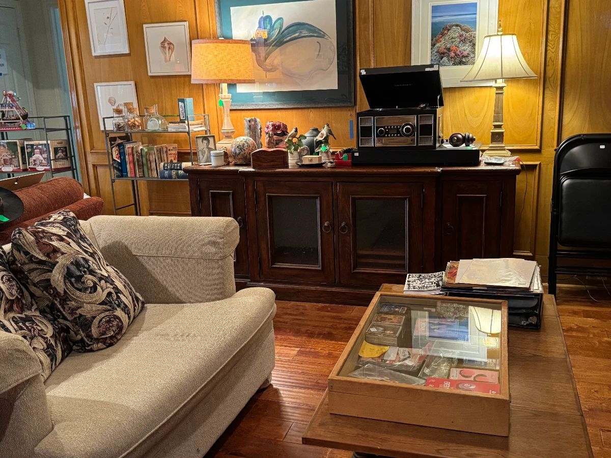 Living Room filled with beautiful items