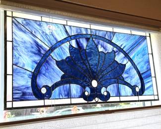 Stained Glass office area *