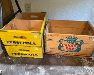 Pepsicola wooden crates