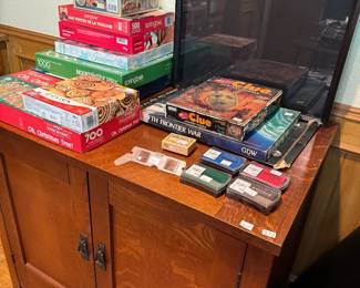 Oak Table, games, office supplies and more