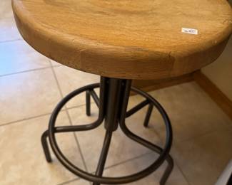 Swivel Wooden seat stool