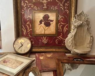 Red Metalic Toned Framed Art More