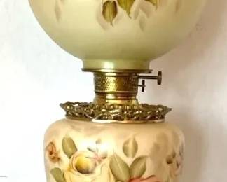 Vintage Double Globe Hurricane Lamp
