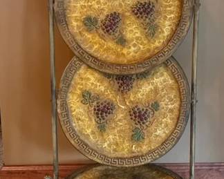 Rustic Style Gold Toned Metal Decor