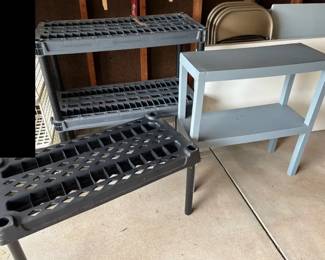 Black Blue Shelving
