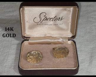 14K Gold Cufflinks