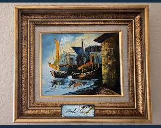 Lovely Little Signed & Framed Oil