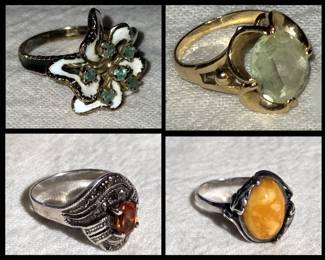 14K & !0K Gold and Sterling Rings