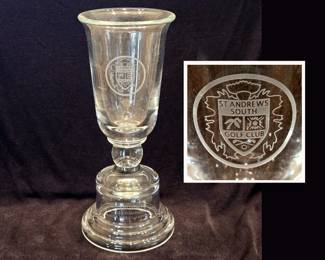St. Andrews South Golf Club Glass Chalice