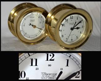 Weems and Plath Barometer and Ship's Clock