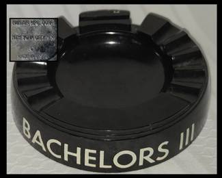Souvenir Ashtray from Joe Namath's Bachelors III Nightclub