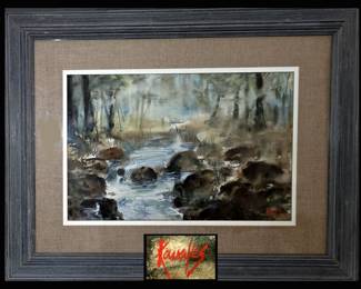 Greg Kavafes Signed Watercolor