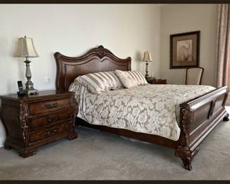 Thomasville Chateau Provence Bedroom Furniture, Bed and Pair of Nightstands; There is also a Dresser & Mirror