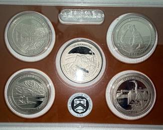 2014 United States Mint "America the Beautiful" Quarters Silver Proof Set
