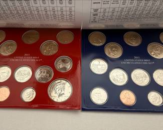 2011 United States Mint Uncirculated Coin Sets (Denver and Philadelphia)