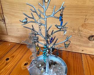 Bird and Tree Jewelry Stand