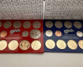 2008 United States Mint Uncirculated Coin Sets (Denver and Philadelphia)