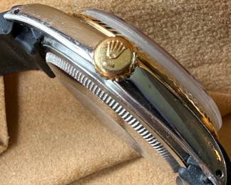 Rolex Datejust Two-Tone Watch with Black Diamond Dial (pending authentication)