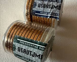 World Reserve Monetary Exchange Presidential Dollar Coin Rolls, Sealed
