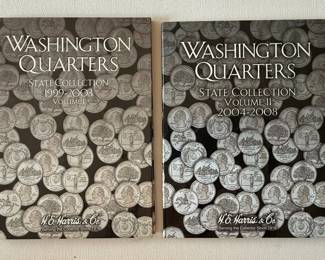 Collection of Whitman and H.E. Harris State Quarter Folders (Incomplete Sets)