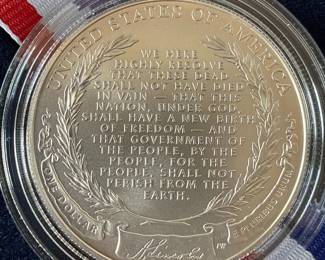2009 Lincoln Bicentennial Silver Dollar Proof with COA