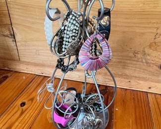 Metal Jewelry Tree Stand