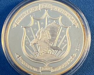 American Mint Mayflower Compact 20 Gram .999 Silver Proof Round