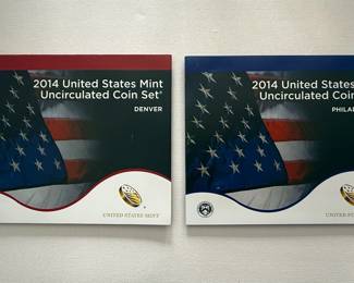 2014 United States Mint Uncirculated Coin Sets (Denver and Philadelphia)
