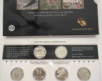 2013 United States Mint "America the Beautiful" Quarters Uncirculated Coin Set