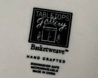 Tabletops Gallery Basketweave Dinnerware Set