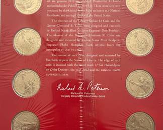 2011 and 2012 US Mint Presidential $1 Coin Uncirculated Sets (Denver and Philadelphia)