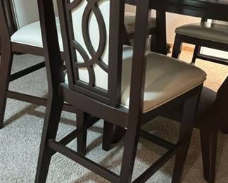 Najarian Furniture "Interlocking Circles" Counter Height Dining Set