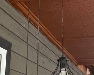 Industrial Style Three-Light Pendant