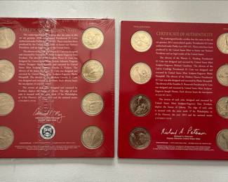 2010 and 2014 United States Mint Presidential $1 Coin Uncirculated Sets (Denver and Philadelphia)