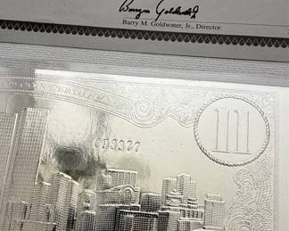 National Collector's Mint September 11th Silver Leaf Coin with COA