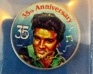 Elvis Presley 35th Anniversary Colorized Kennedy Half-Dollar