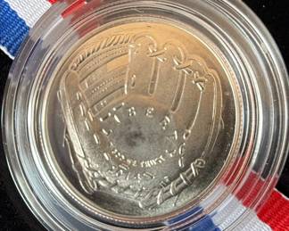 2014 National Baseball Hall of Fame Uncirculated Half-Dollar with COA
