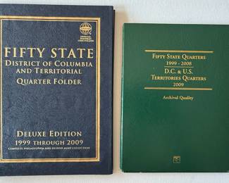 Collection of Whitman and H.E. Harris State Quarter Folders (Incomplete Sets)