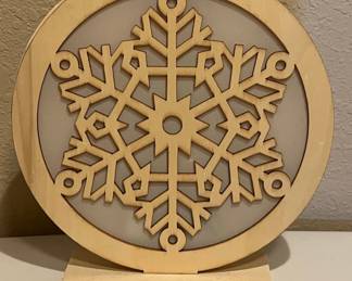 Snowflake Wood Decor