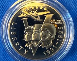1991-1995 World War II Commemorative Proof Half Dollar